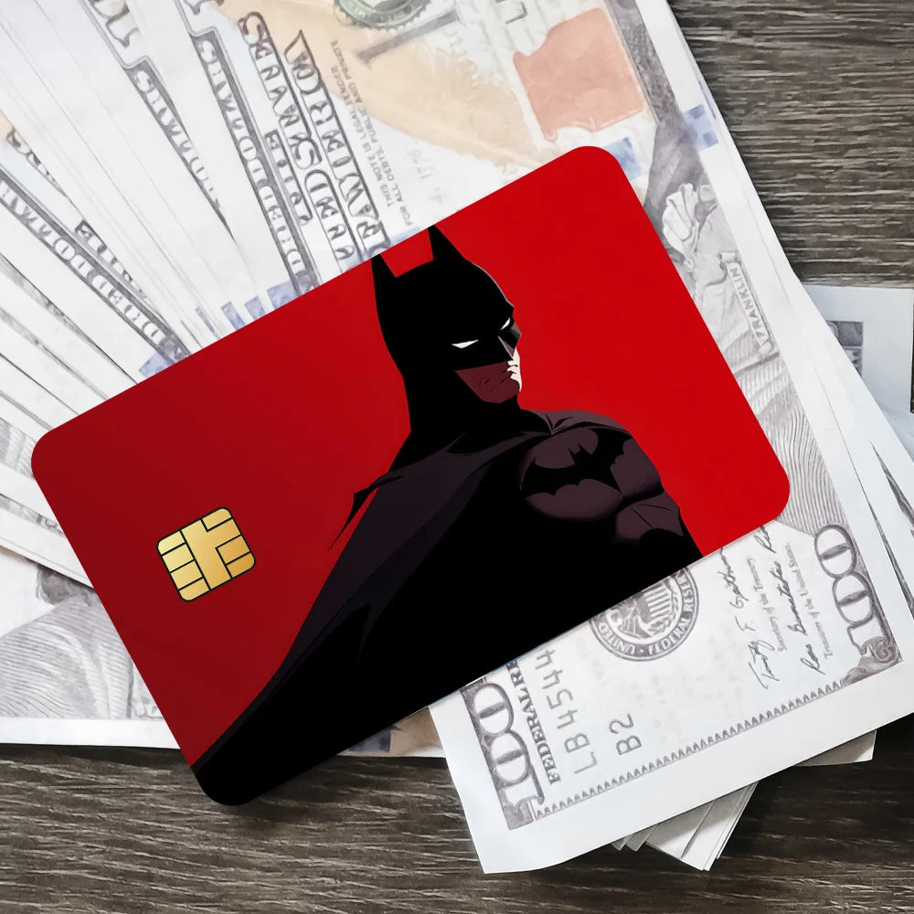 B-Batman Cool Decorative Small Waterproof Chip 4PCS Card Sticker New Anti-Scratch