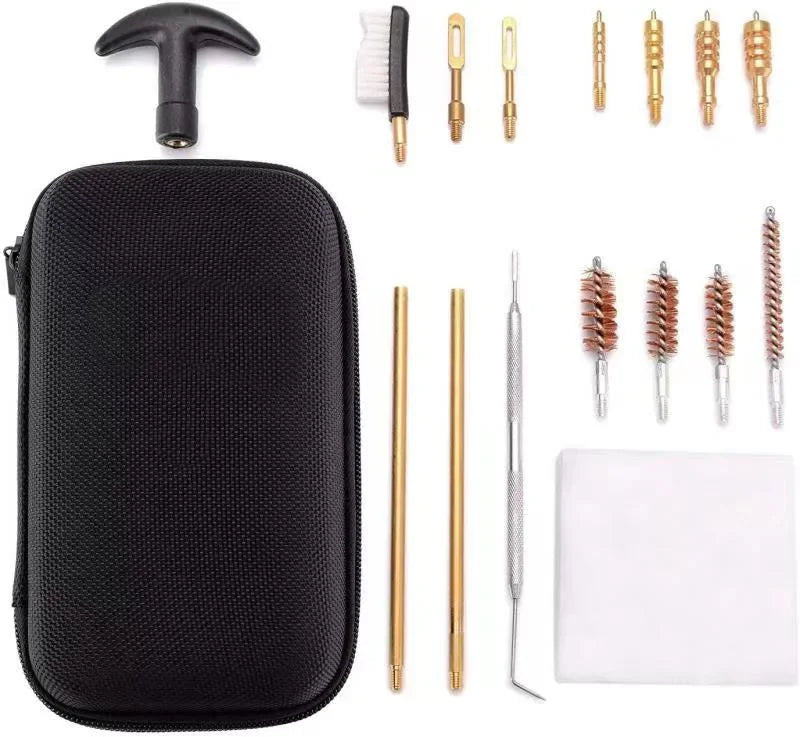 16PCS Multifunctional Pipe Dredging Nylon Brush Gun Barrel Brush Set Gun Cleaning Kit 9mm Ar15 AK 74 M16 M4 G17 19 27 1911