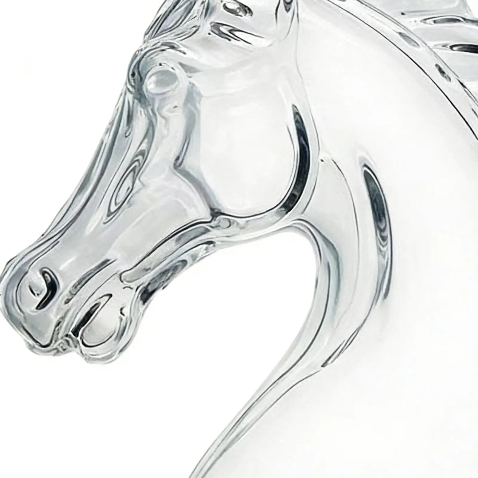 Whiskey Decanter 350ml Horse Head Shape Bar Tool Glass Whiskey Wine Decanter Bottle for Father Men Husband Dad Boyfriend Him