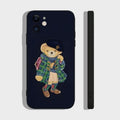 Fashion Cartoon Bear Phone Case For iPhone 17 16 15 11 12 14 13 Pro Max Mini X XS XR 7 Plus 16E Air Shockproof Soft Cover Fundas