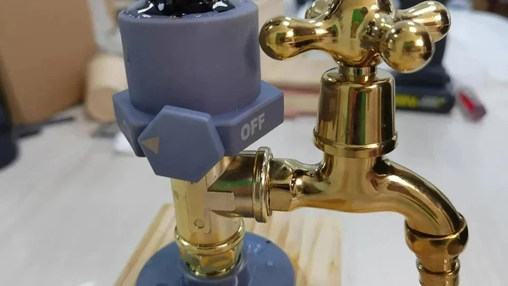 Wood Faucet Shaped Whisky Liquor Dispenser Perfect Wine Alcohol Gifts for Dad  Husband Rustic Farmhouse Bar Home Decor