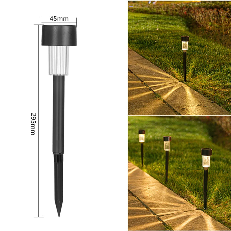 1/5/10PCS Solar Powered Garden Lantern Outdoor Lights Landscape Lighting Pathway Yard Lawn Patio Garden Decorative Lamp
