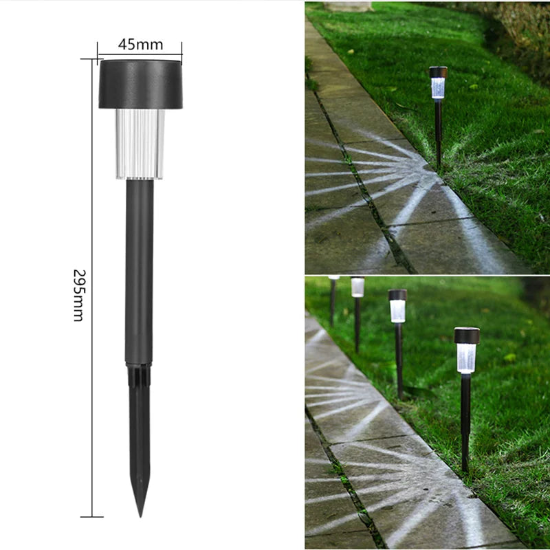 1/5/10PCS Solar Powered Garden Lantern Outdoor Lights Landscape Lighting Pathway Yard Lawn Patio Garden Decorative Lamp
