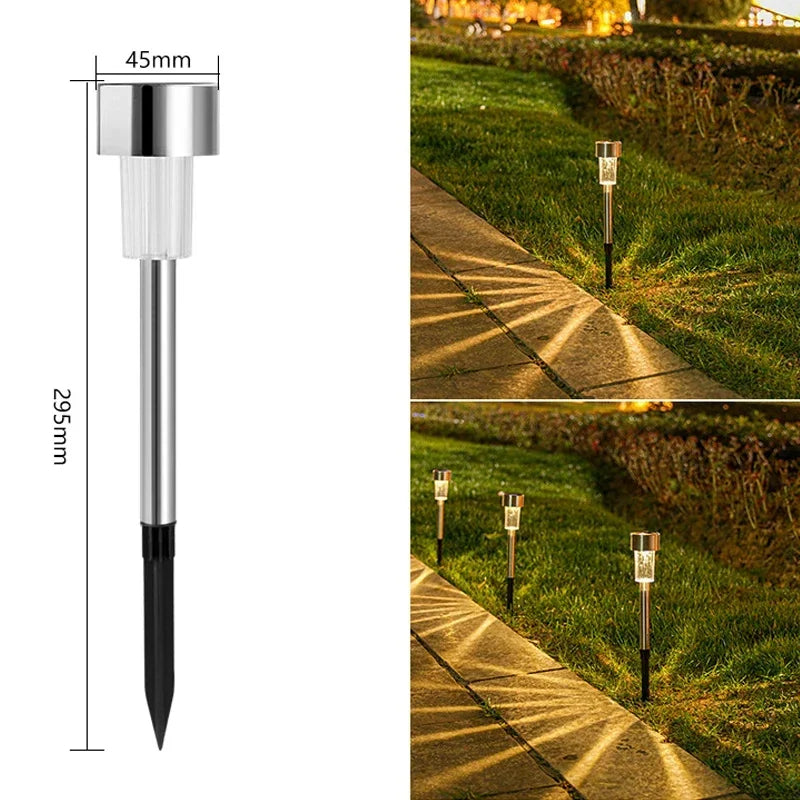 1/5/10PCS Solar Powered Garden Lantern Outdoor Lights Landscape Lighting Pathway Yard Lawn Patio Garden Decorative Lamp
