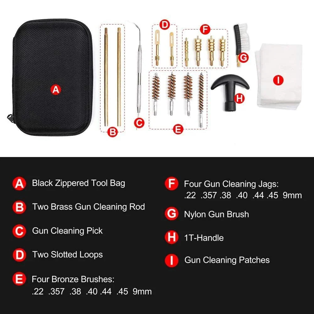 16PCS Multifunctional Pipe Dredging Nylon Brush Gun Barrel Brush Set Gun Cleaning Kit 9mm Ar15 AK 74 M16 M4 G17 19 27 1911
