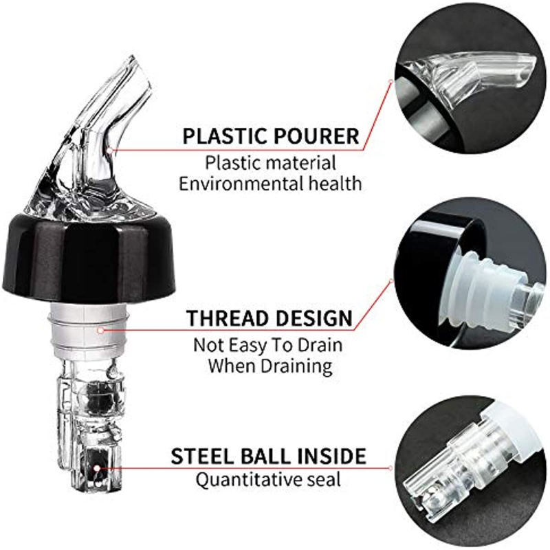 Automatic Measured Bottle Pourer - Pack of 3, 20ml 30ml 40ml  Quick Shot Spirit Measure Pourer Drinks Wine Cocktail Dispenser