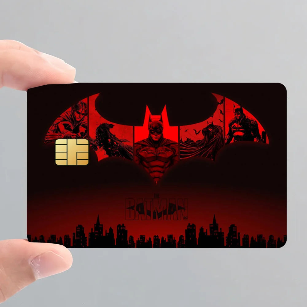 B-Batman Cool Decorative Small Waterproof Chip 4PCS Card Sticker New Anti-Scratch