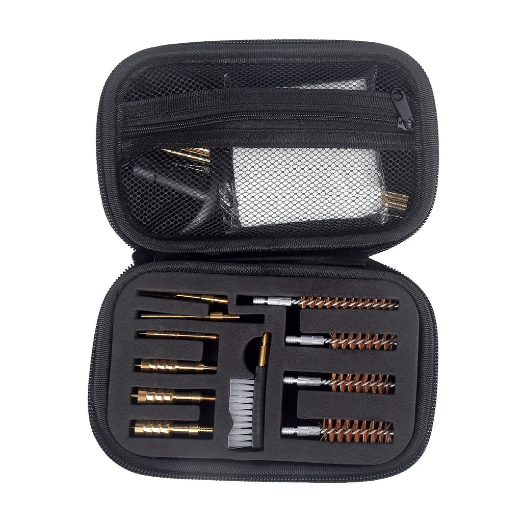 16PCS Multifunctional Pipe Dredging Nylon Brush Gun Barrel Brush Set Gun Cleaning Kit 9mm Ar15 AK 74 M16 M4 G17 19 27 1911