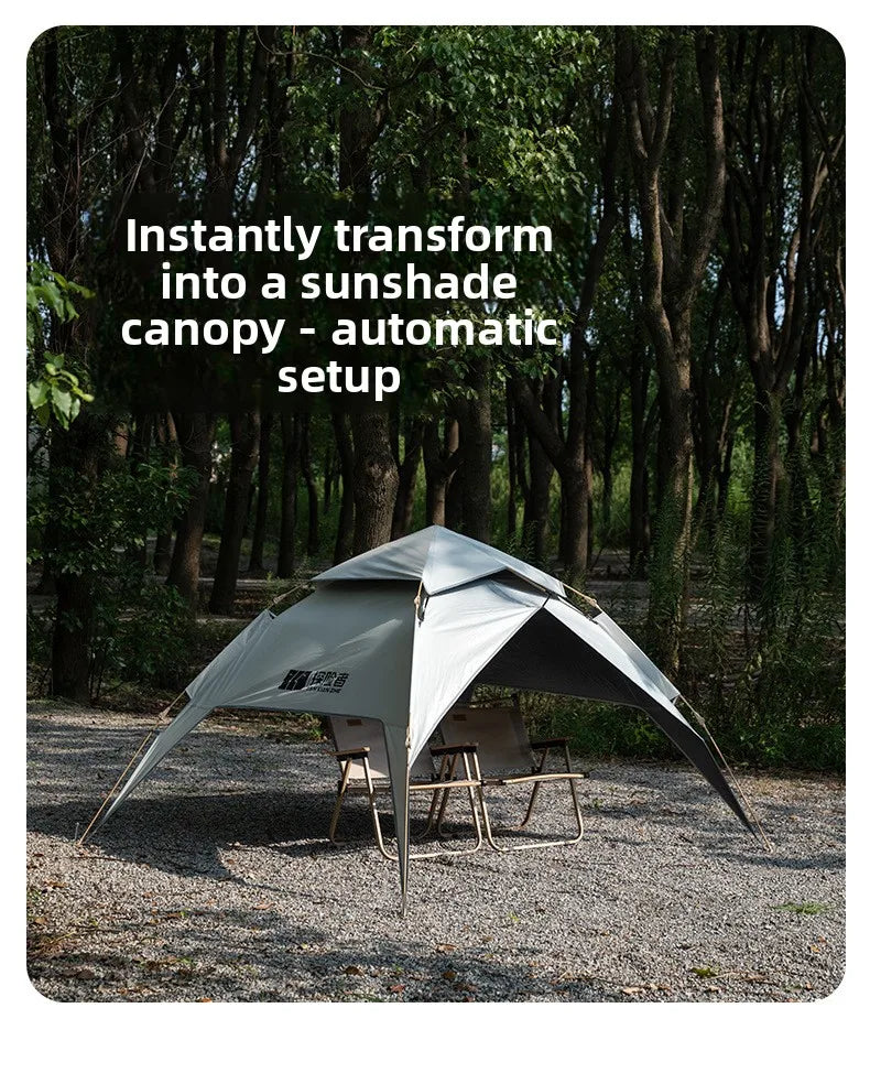 2-3 Person Waterproof Camping Tent Layer Automatic Pop Up Tent 4 Season Portable Oxford Tent Park Beach Outdoor Hiking Travel