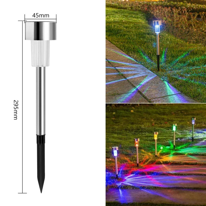 1/5/10PCS Solar Powered Garden Lantern Outdoor Lights Landscape Lighting Pathway Yard Lawn Patio Garden Decorative Lamp