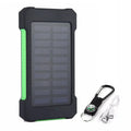 H  020000mAh Solar Power Bank Portable External Battery Double USB Fast Charging Powerbank Phone Charger For Smart Mobile Phone