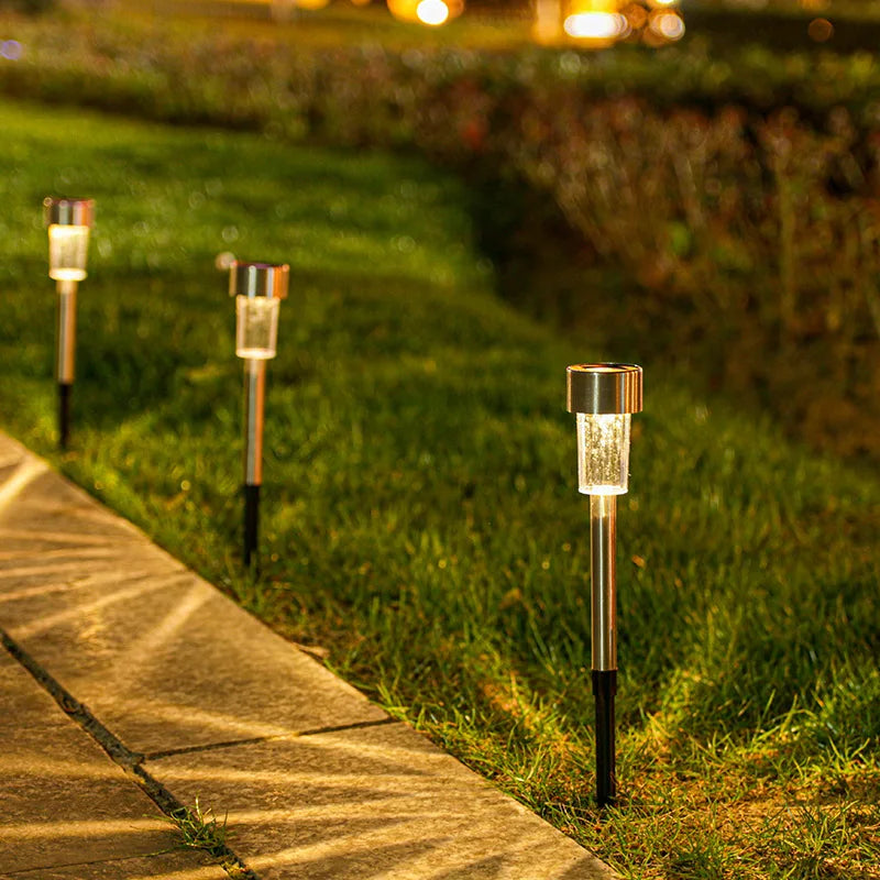 1/5/10PCS Solar Powered Garden Lantern Outdoor Lights Landscape Lighting Pathway Yard Lawn Patio Garden Decorative Lamp