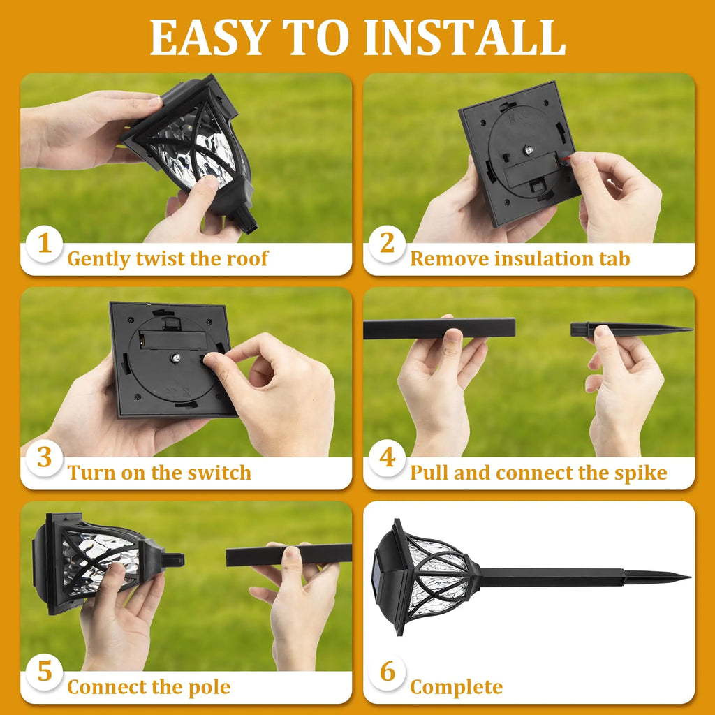Solar Pathway Lights Outdoor Vibrant LED Mushroom Garden Stake Lighting for Walkways Lawns Driveways Landscapes Decorative