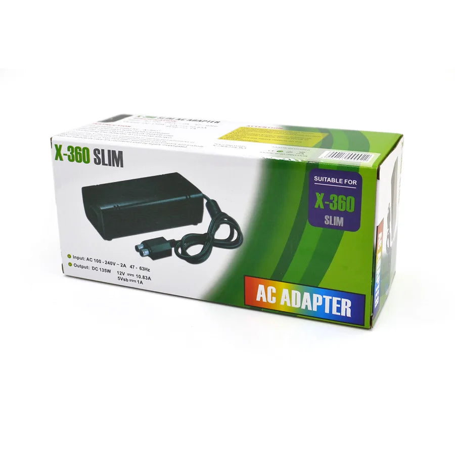 AC Adapter For Xboxes 360 Power Supply Cord Replacement Charger For Xboxes 360 Slim Console 100-240V Charger Adaptor EU/US