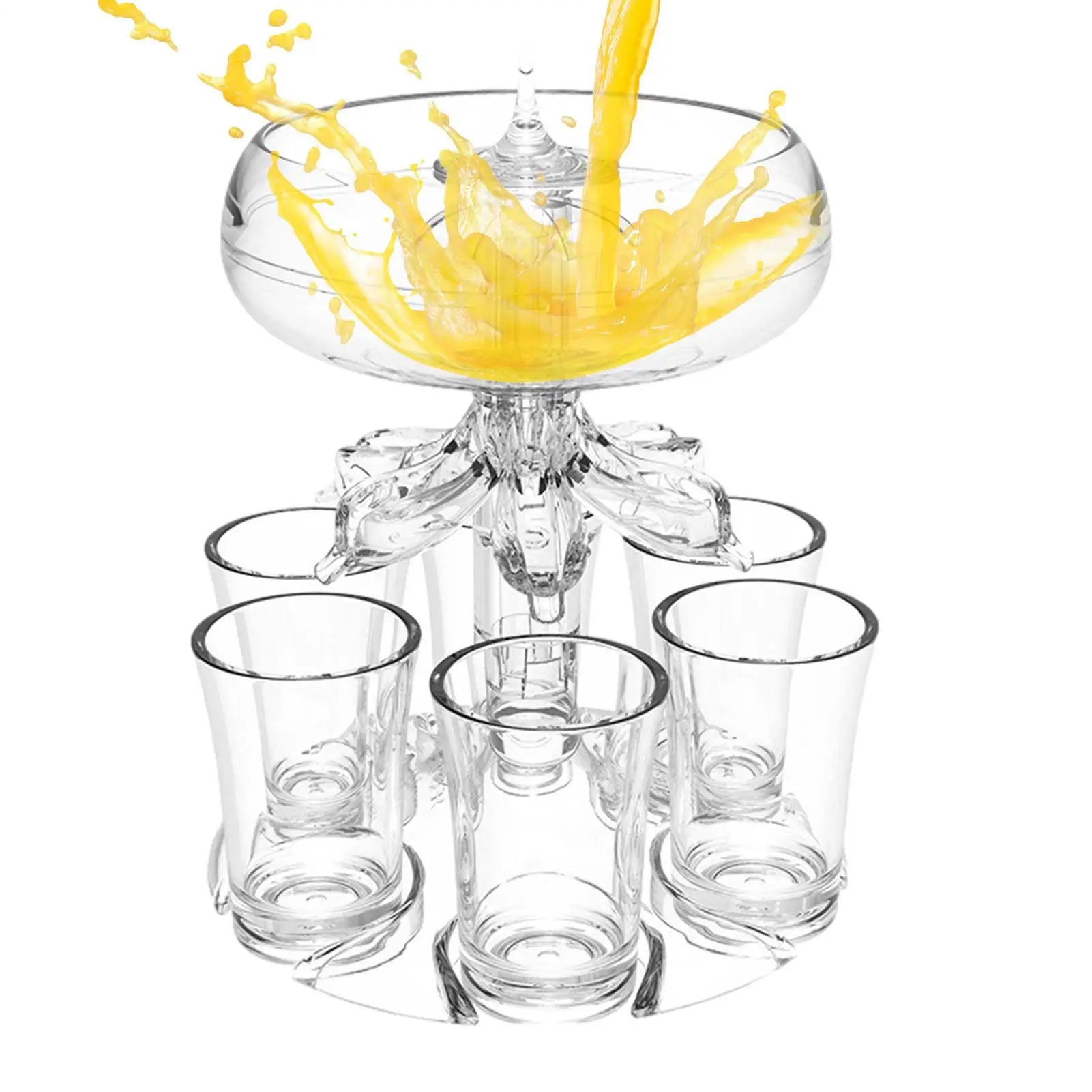 Shot Pourer Dispenser Shot Pourer Liquor Dispenser Cocktail Dispenser 6 Shots Party Drink Dispenser Shot Glass Holder Beverage
