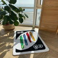 VIKAMA Crystal Velvet Door, Bathroom and Kitchen Mats: Aesthetically appealing, easy to clean, facilitate dry - wet separation a