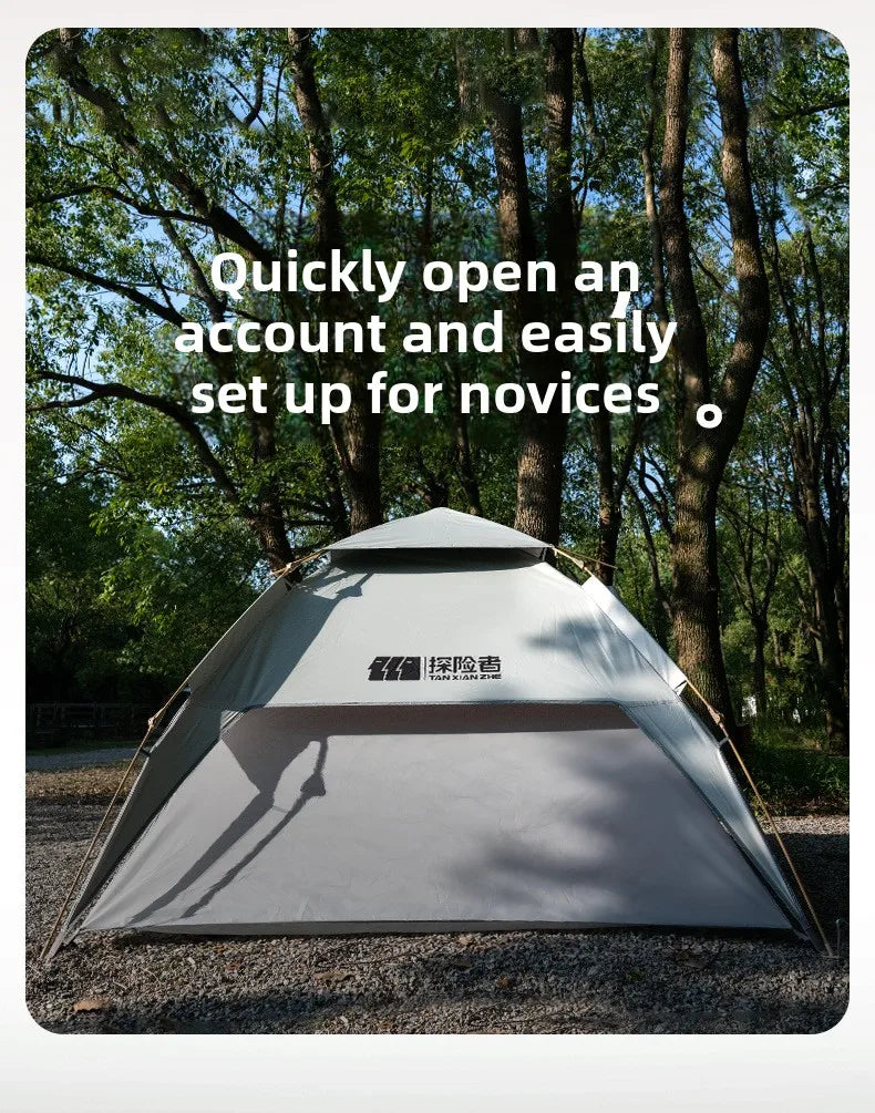 2-3 Person Waterproof Camping Tent Layer Automatic Pop Up Tent 4 Season Portable Oxford Tent Park Beach Outdoor Hiking Travel