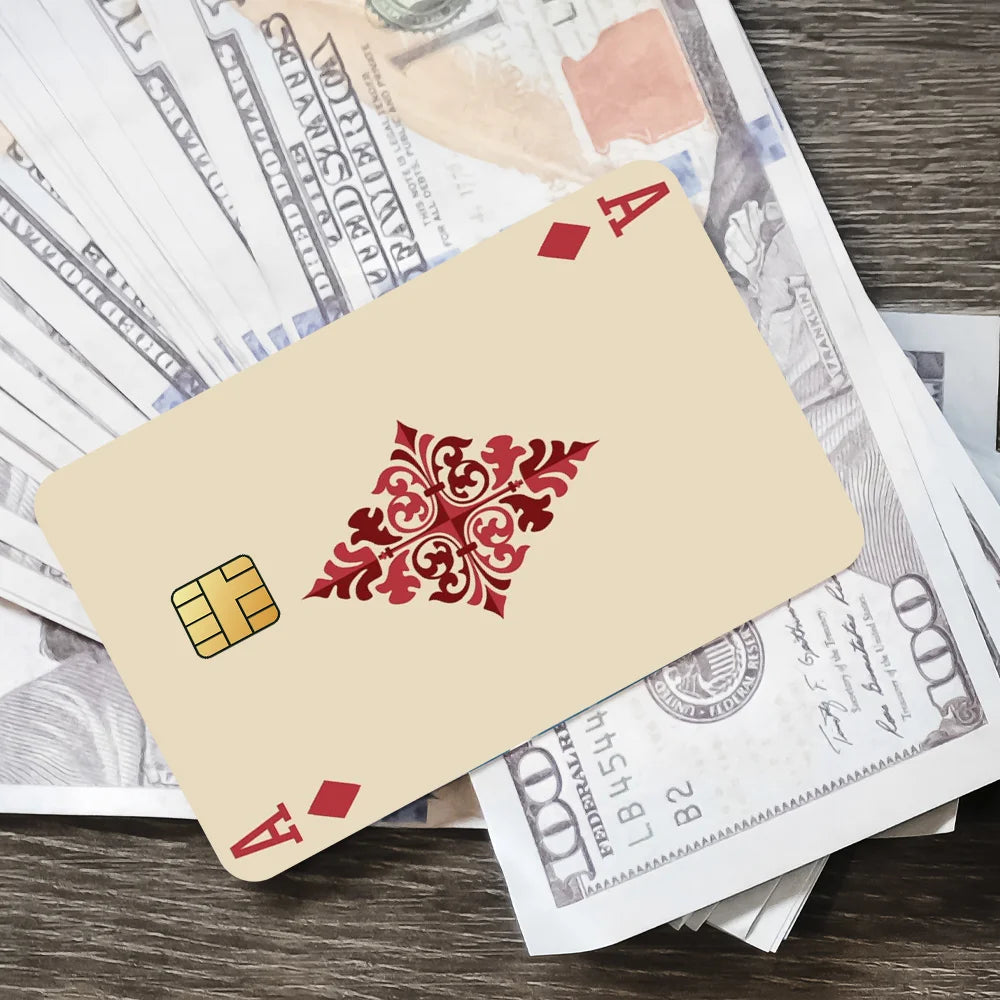 playing cards Decorative Small Waterproof Chip 4PCS Card Sticker New Anti-Scratch