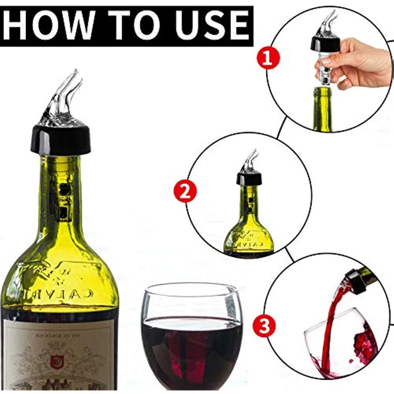 Automatic Measured Bottle Pourer - Pack of 3, 20ml 30ml 40ml  Quick Shot Spirit Measure Pourer Drinks Wine Cocktail Dispenser