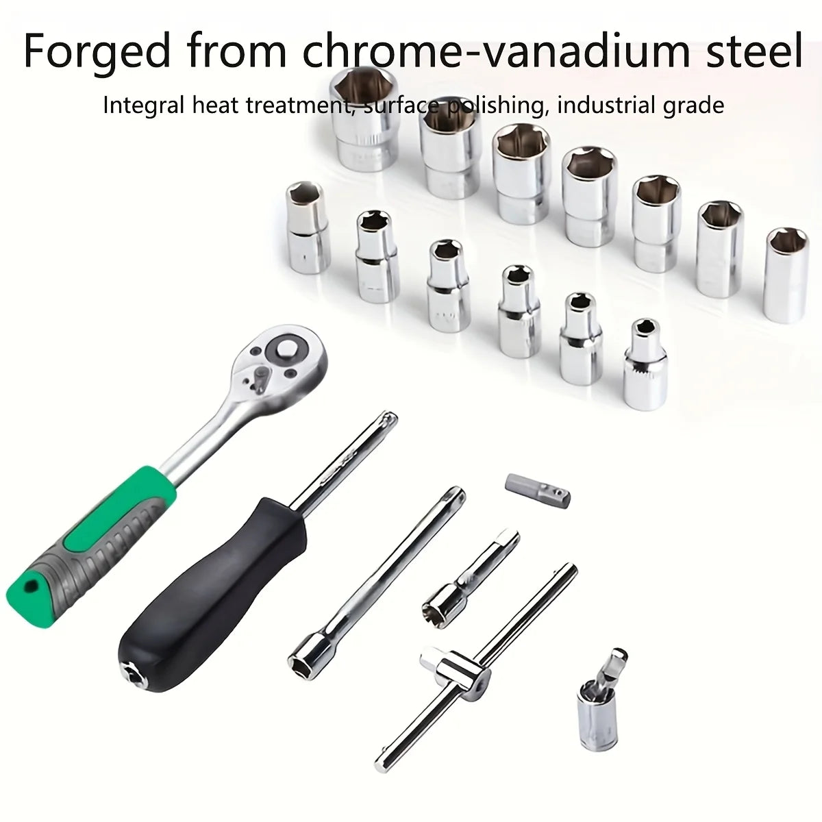 150/46pcs Auto Mechanical Repair Tool Set, Multifunctional with Socket, Wrench And Ratchet Set, Auto Repair, Mechanical Toolkit