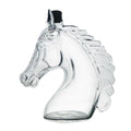 Whiskey Decanter 350ml Horse Head Shape Bar Tool Glass Whiskey Wine Decanter Bottle for Father Men Husband Dad Boyfriend Him