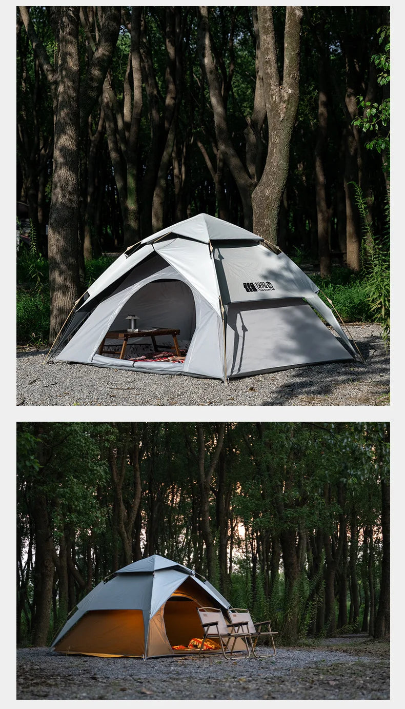 2-3 Person Waterproof Camping Tent Layer Automatic Pop Up Tent 4 Season Portable Oxford Tent Park Beach Outdoor Hiking Travel