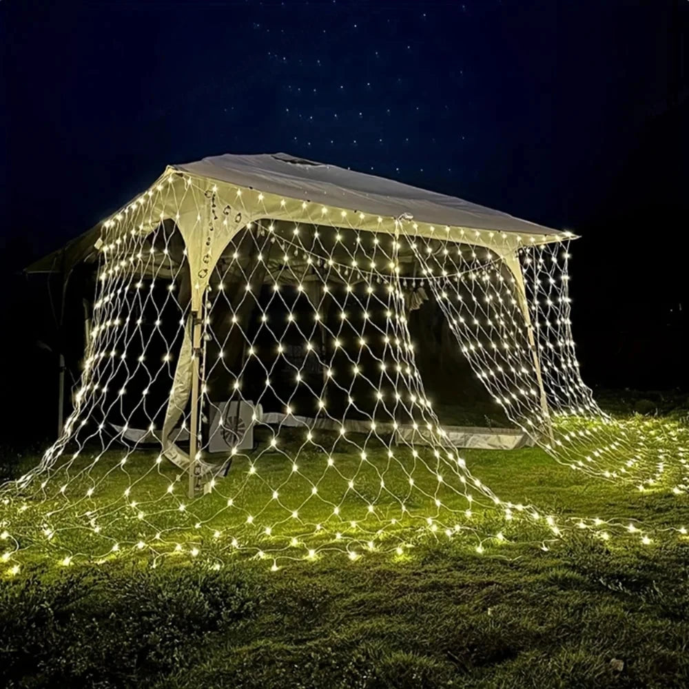 3mx3m 3mx2m 2mX2m LED String Christmas Net Lights Fairy Xmas Party Garden Wedding Decoration Curtain Light Christmas Garlands
