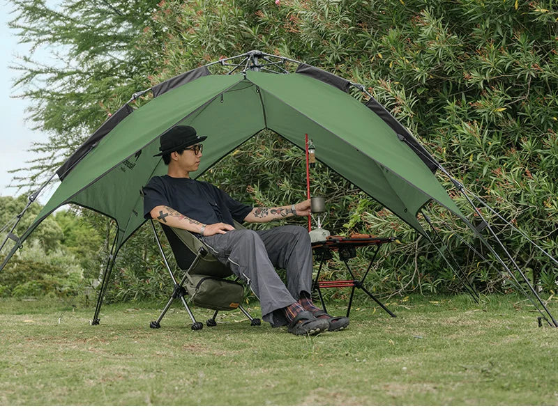 Naturehike Camping Automatic Tent One Touch Waterproof Roof Top Tents Double Door 3 Person Tent Outdoor Beach Fish Shelter Tent
