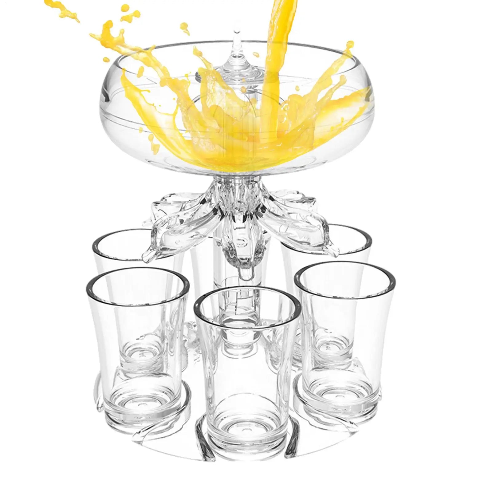 Shot Pourer Dispenser Shot Pourer Liquor Dispenser Cocktail Dispenser 6 Shots Party Drink Dispenser Shot Glass Holder Beverage