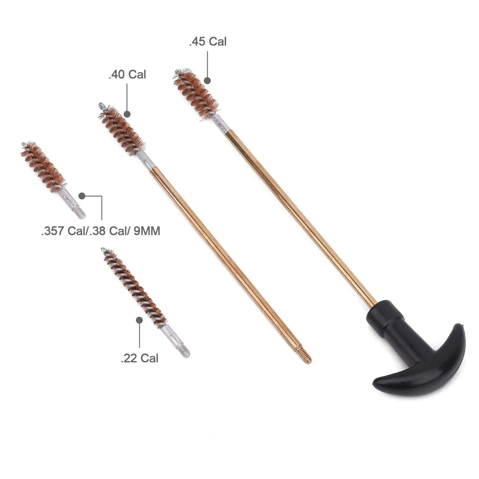 16PCS Multifunctional Pipe Dredging Nylon Brush Gun Barrel Brush Set Gun Cleaning Kit 9mm Ar15 AK 74 M16 M4 G17 19 27 1911