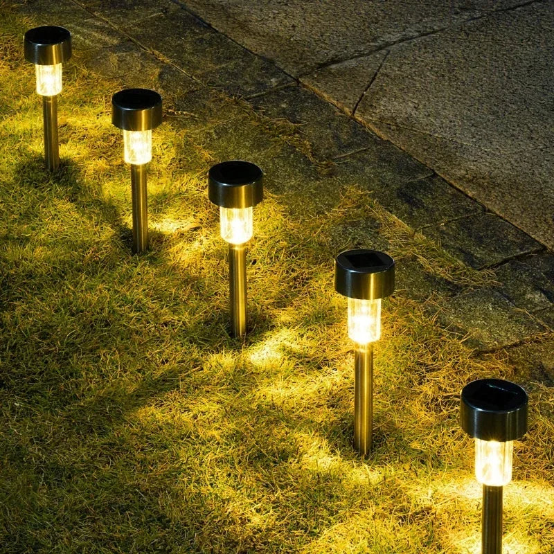 1/5/10PCS Solar Powered Garden Lantern Outdoor Lights Landscape Lighting Pathway Yard Lawn Patio Garden Decorative Lamp