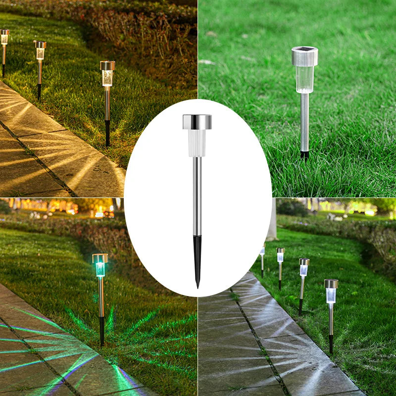 1/5/10PCS Solar Powered Garden Lantern Outdoor Lights Landscape Lighting Pathway Yard Lawn Patio Garden Decorative Lamp