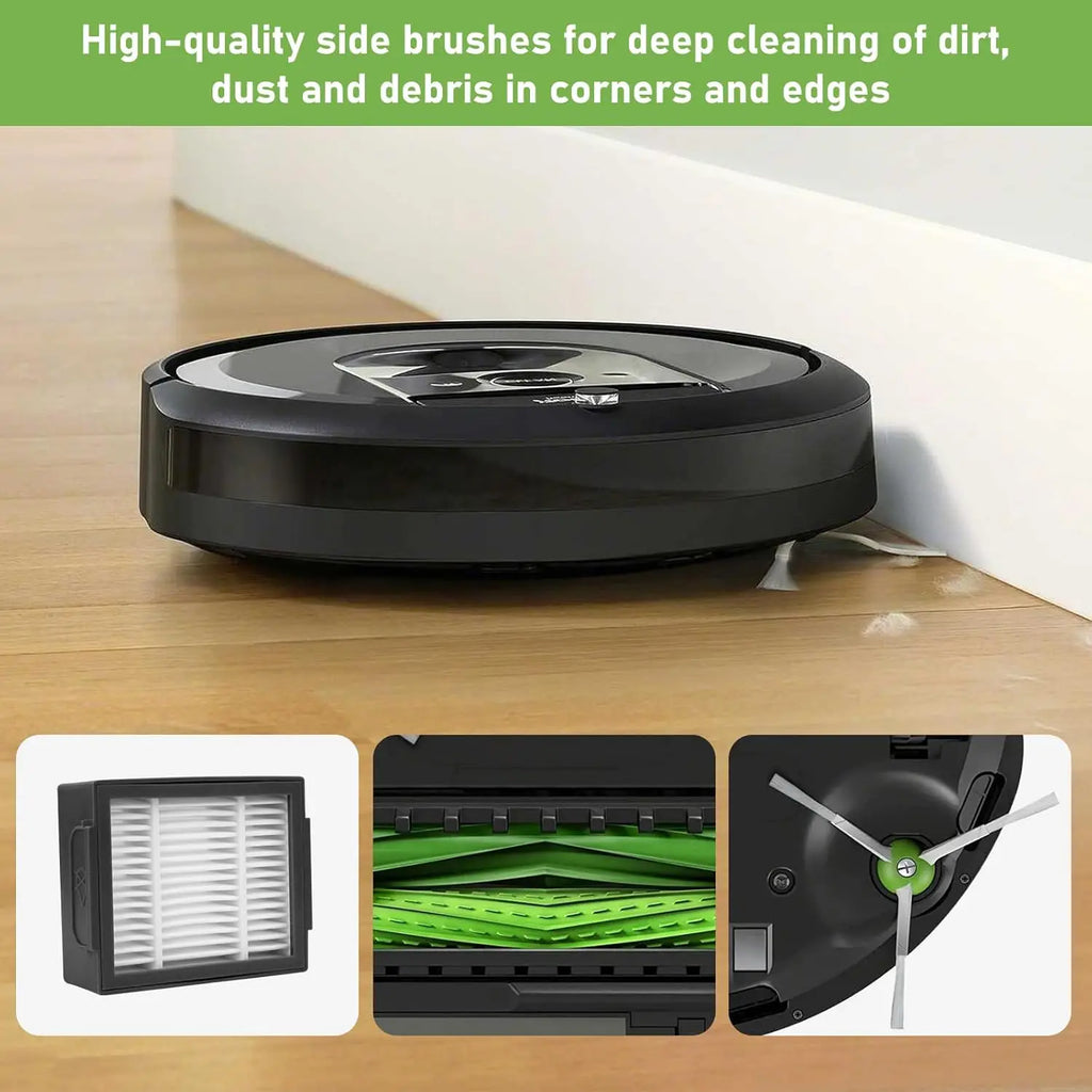 For iRobot Roomba i1 i1+ i3 i3+ i4 i4+ i6 i6+ i7 i7+ i8 i8+/Plus E5 E6 E7 I,E &J Series Vacuum Cleaner, Brushes, Filters, Bags