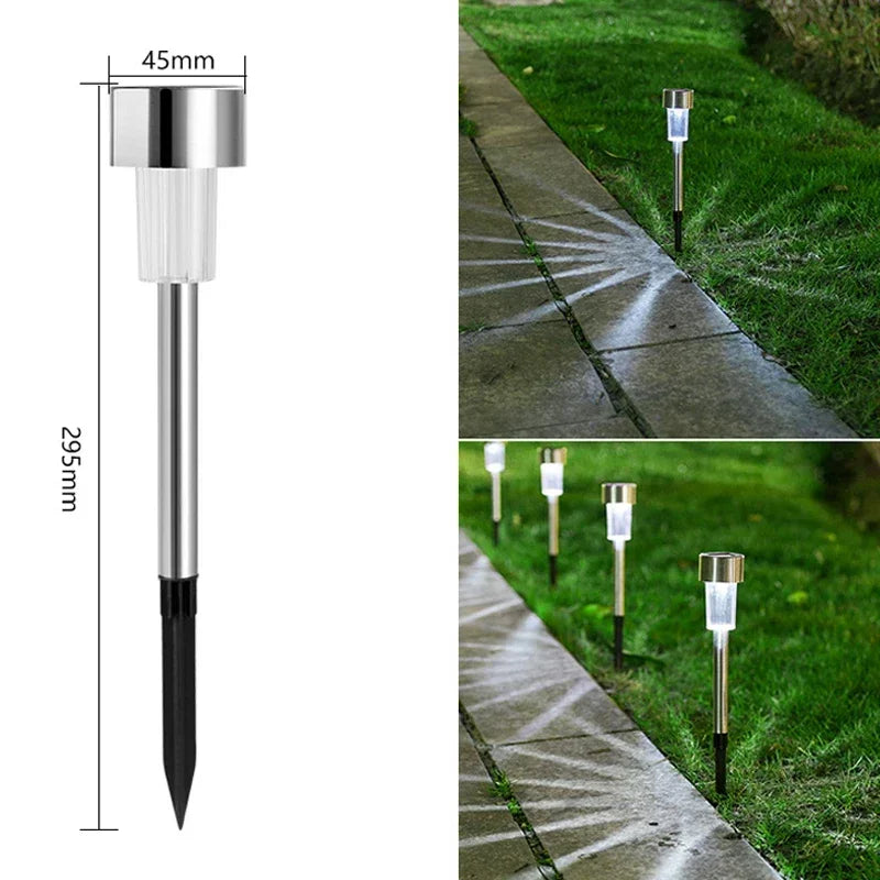 1/5/10PCS Solar Powered Garden Lantern Outdoor Lights Landscape Lighting Pathway Yard Lawn Patio Garden Decorative Lamp