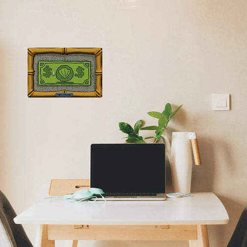 Aluminum First Dollar Wall Decor Vintage Metal Tin Sign for Home and Office Decoration Waterproof and Dustproof Iron Painting