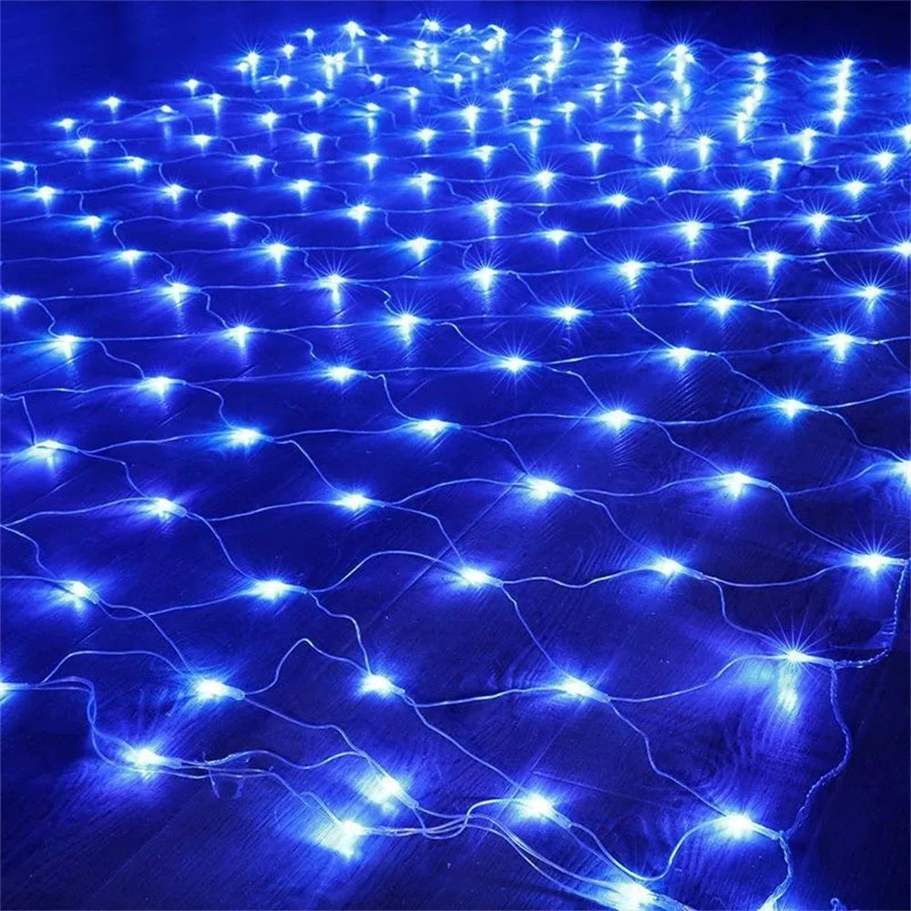 3mx3m 3mx2m 2mX2m LED String Christmas Net Lights Fairy Xmas Party Garden Wedding Decoration Curtain Light Christmas Garlands