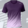 Men's T-Shirts Sports Fitness Basketball Quick-Dry Gradient Running Jersey Short Sleeve Tops Outdoor Sports Training Men Clothes