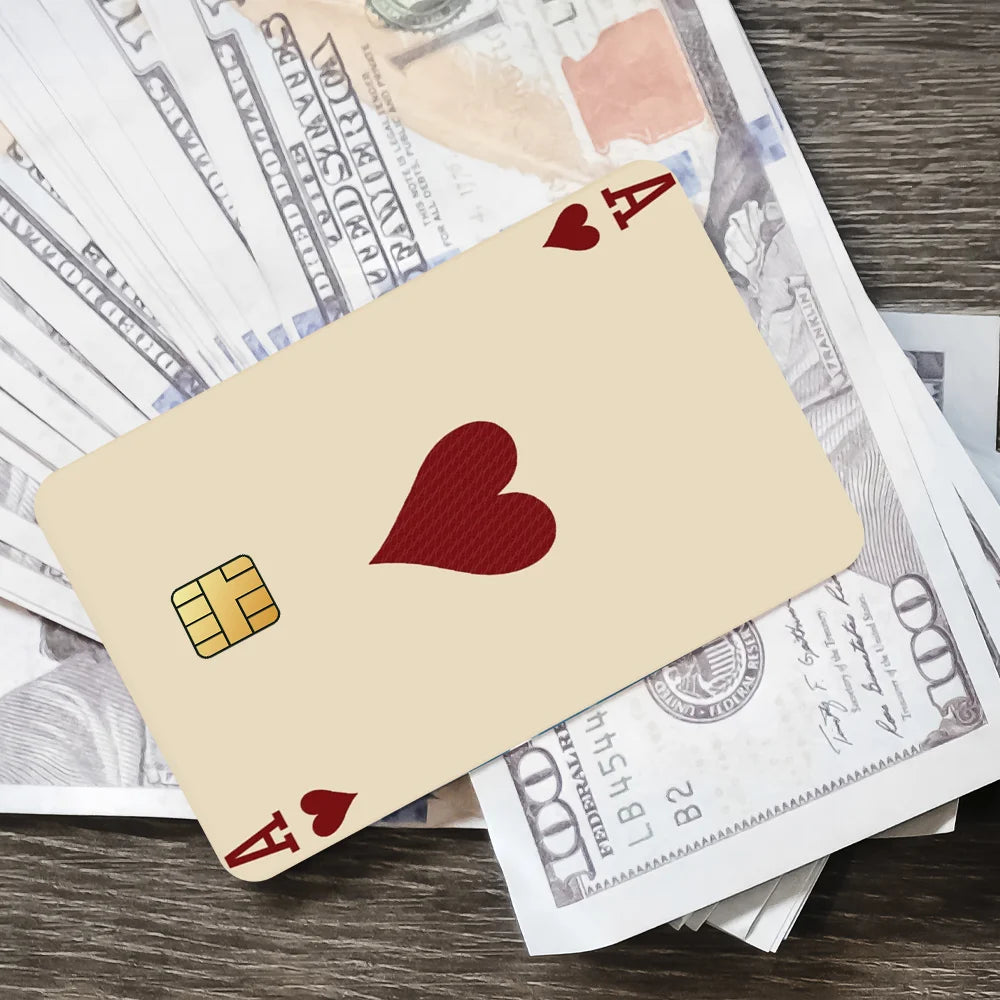 playing cards Decorative Small Waterproof Chip 4PCS Card Sticker New Anti-Scratch