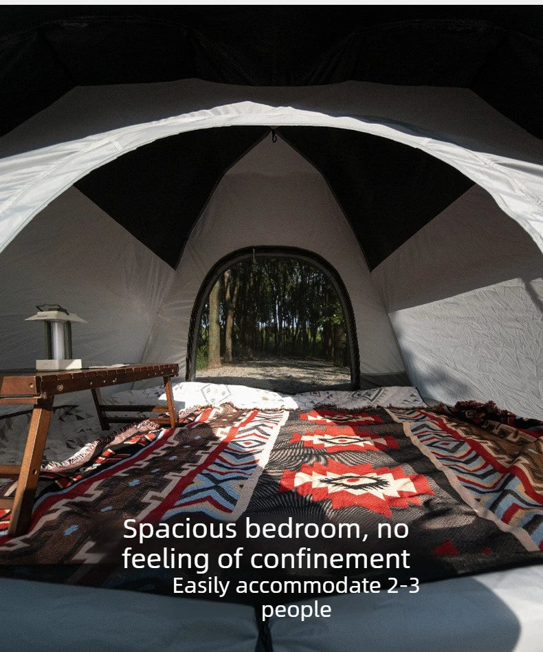 2-3 Person Waterproof Camping Tent Layer Automatic Pop Up Tent 4 Season Portable Oxford Tent Park Beach Outdoor Hiking Travel