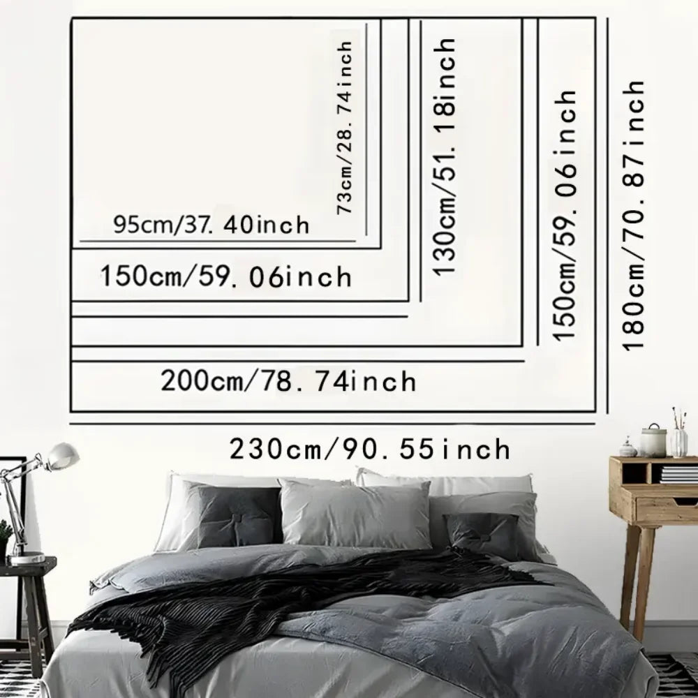 VIKAMA Fun Character Tapestry Fun Living Room Bedroom Wall Decoration Party Dormitory Game Room Soft Decora Divine Room Decora
