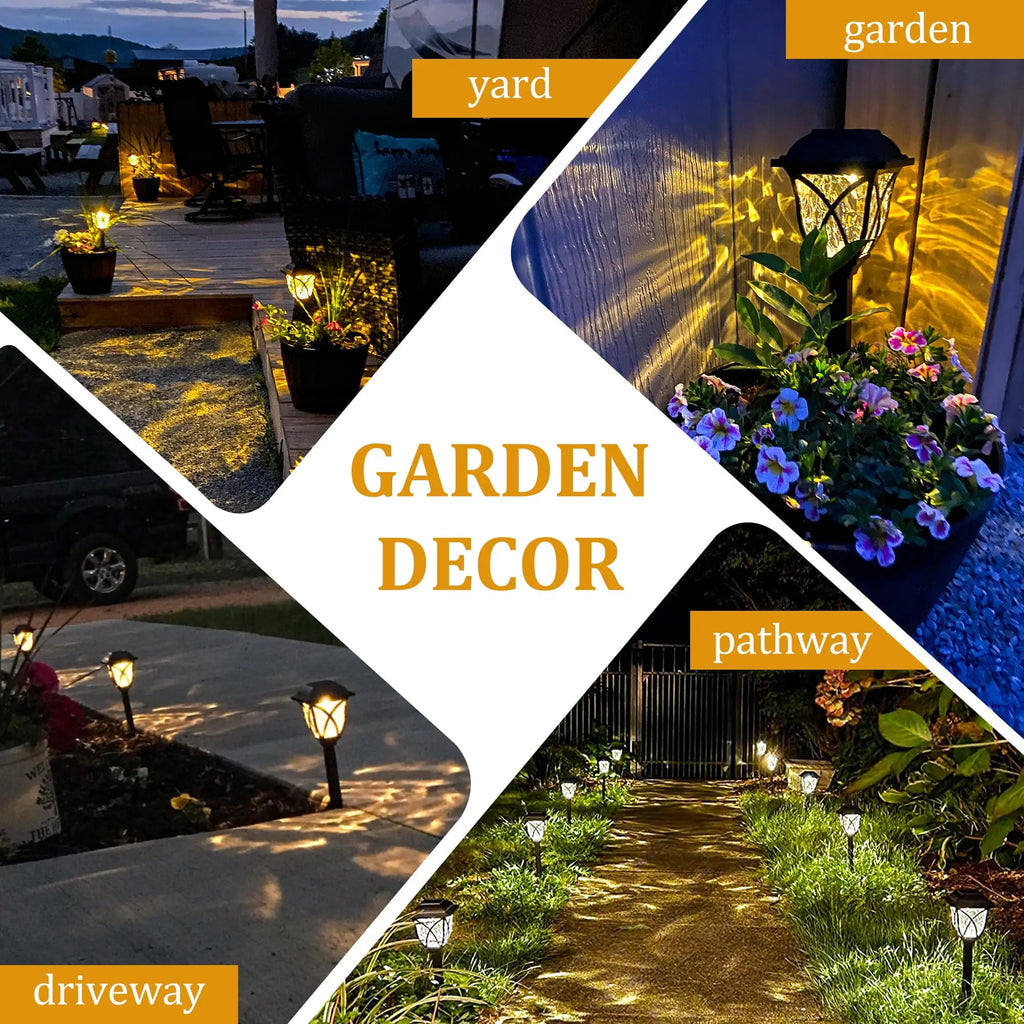 Solar Pathway Lights Outdoor Vibrant LED Mushroom Garden Stake Lighting for Walkways Lawns Driveways Landscapes Decorative