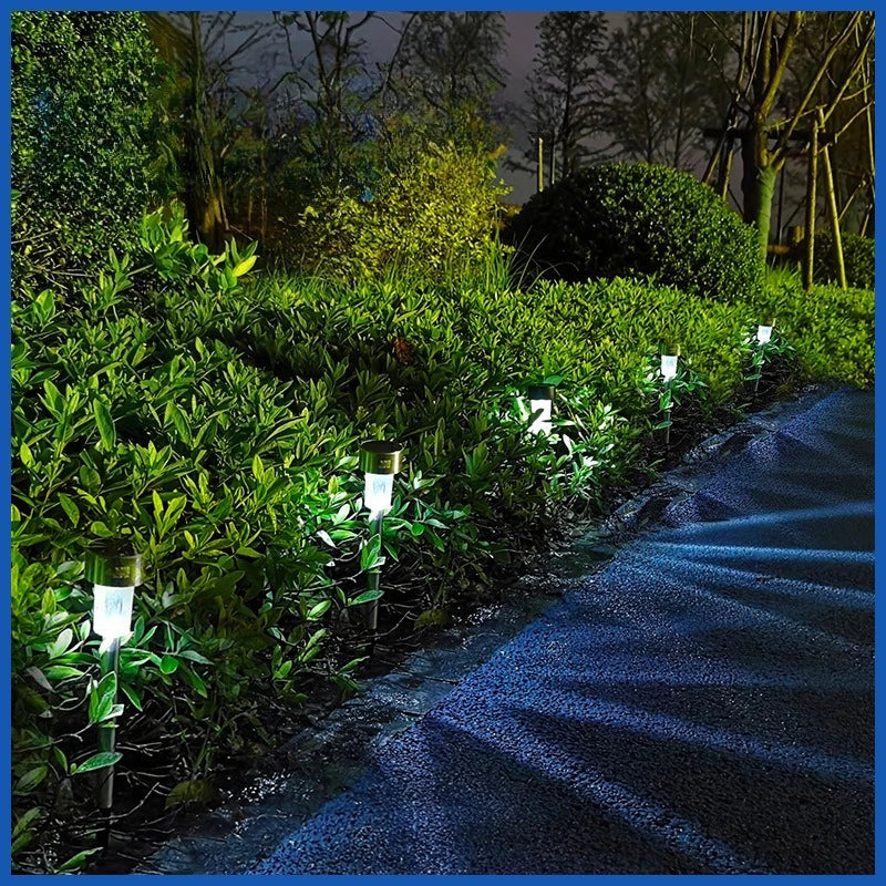 1/5/10PCS Solar Powered Garden Lantern Outdoor Lights Landscape Lighting Pathway Yard Lawn Patio Garden Decorative Lamp