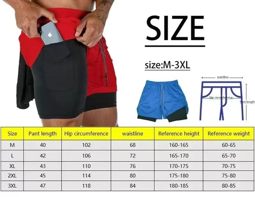 2026 Men's Breathable Gothic Wolf Pattern Shorts Summer Quick drying Sports Fitness Dual purpose Running Shorts Beach Shorts