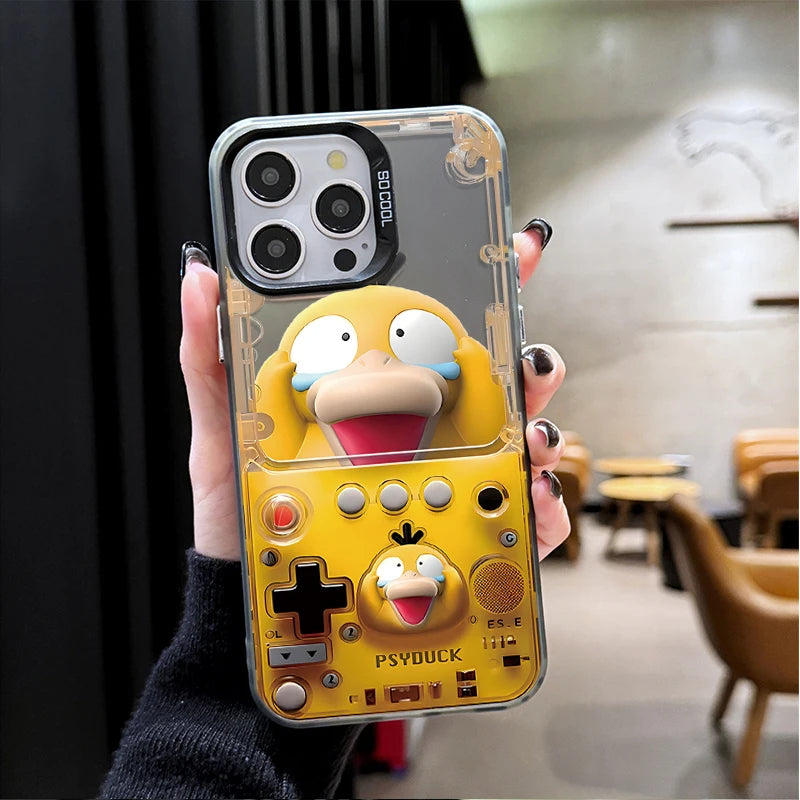 Pikachu P-Pokemon Gengar Hard Phone Case for iPhone 17 Air 16 15 11 12 14 13 Pro Max XS X XR Plus 8 7 SE 2020 Shockproof Cover