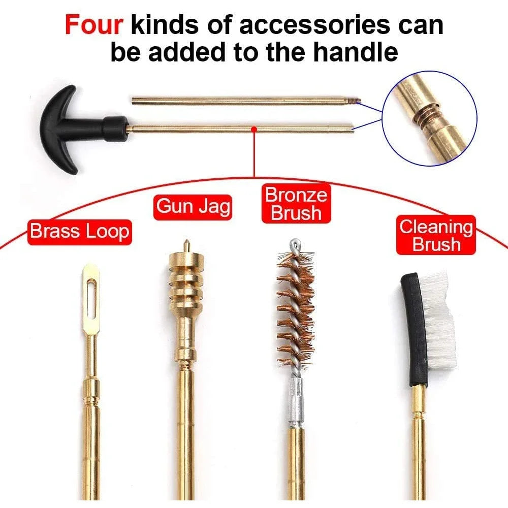 16PCS Multifunctional Pipe Dredging Nylon Brush Gun Barrel Brush Set Gun Cleaning Kit 9mm Ar15 AK 74 M16 M4 G17 19 27 1911