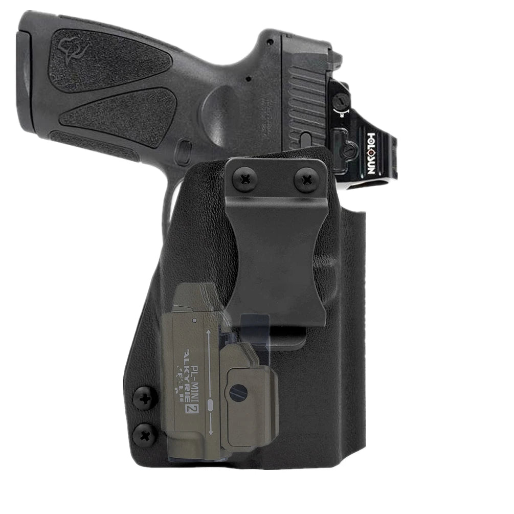kydex Internal Holster For Taurus G3 TORO Full with Olight PL Mini 2 Valkyrie 600 Lumens Flashlight laser Optic Red Dot Sight