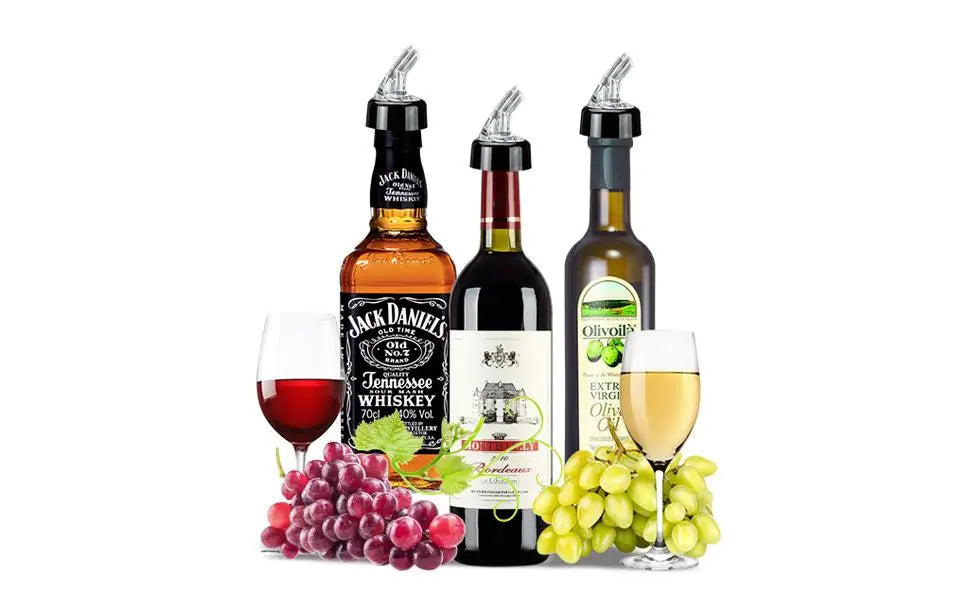 Automatic Measured Bottle Pourer - Pack of 3, 20ml 30ml 40ml  Quick Shot Spirit Measure Pourer Drinks Wine Cocktail Dispenser