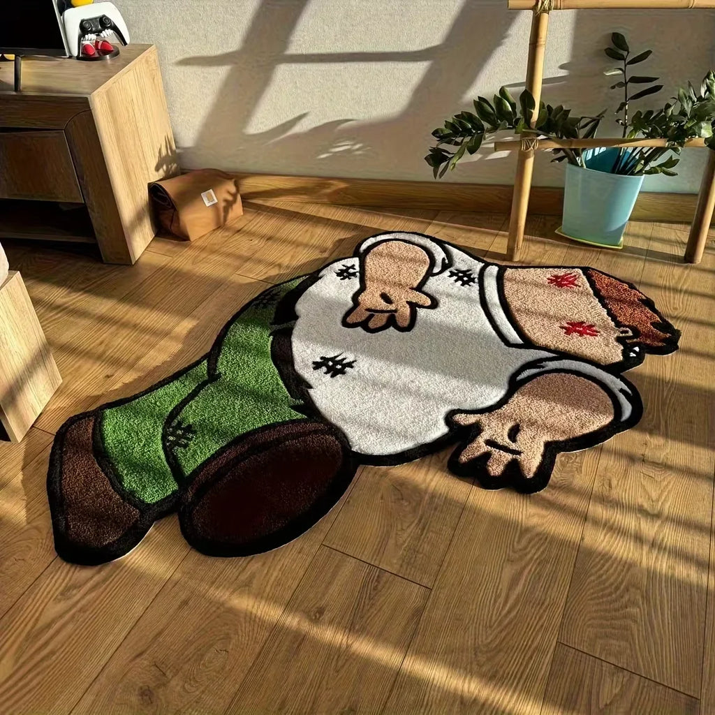 VIKAMA Cartoon Character Carpet, Boy's Bedroom Plush Carpet, Soft Bed Edge Carpet, Living Room Anti-Slip Mat, Home Decoration