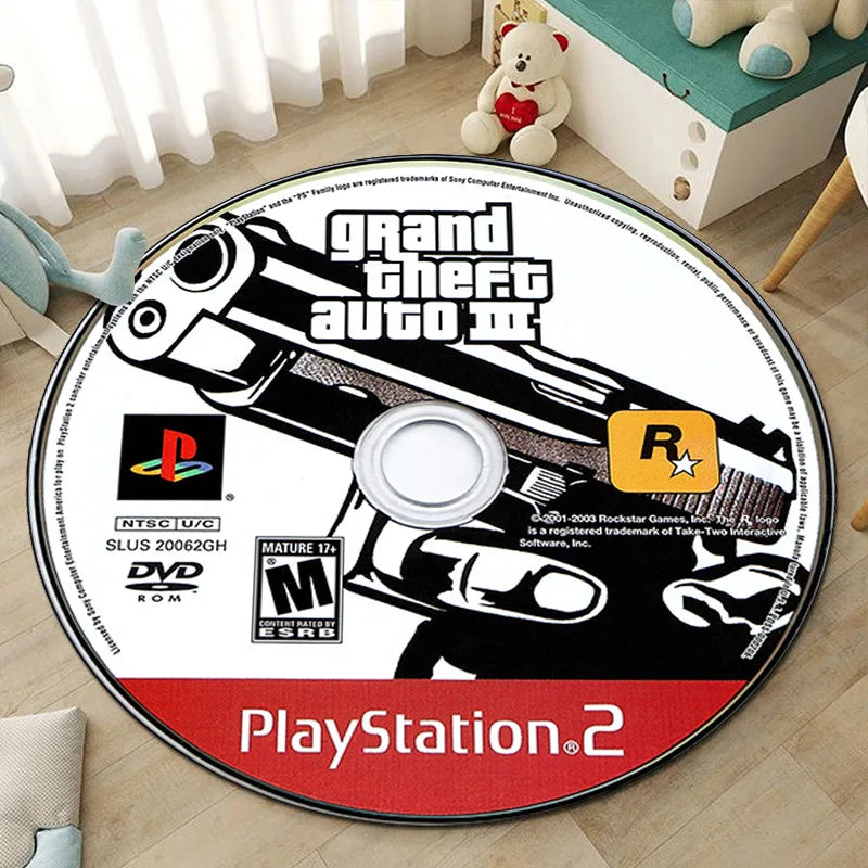 CD living room round rugs  custom rugs  play game mat carpet bedroom children's room  Racing picture and custom carpet