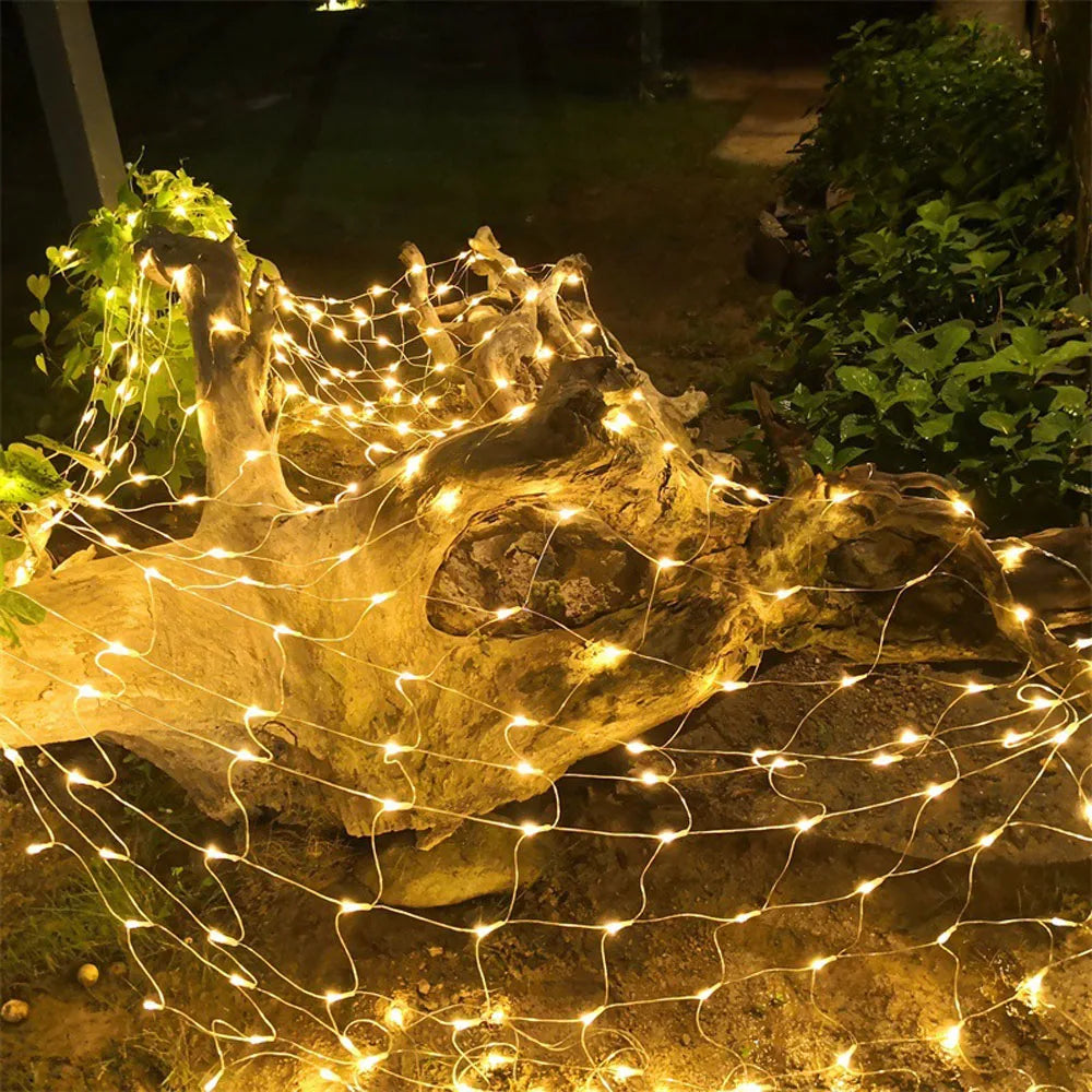 3mx3m 3mx2m 2mX2m LED String Christmas Net Lights Fairy Xmas Party Garden Wedding Decoration Curtain Light Christmas Garlands